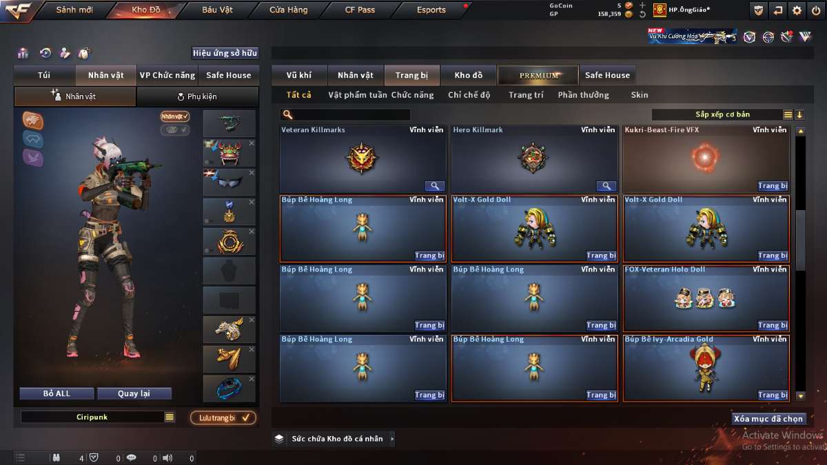 shop acc cf uy tin gia re